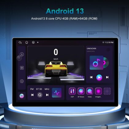 13.1 Inch Android Car Navigator – 4 + 64G – Universal Map – Carplay – Reverse Camera